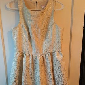 Off white mid length dress